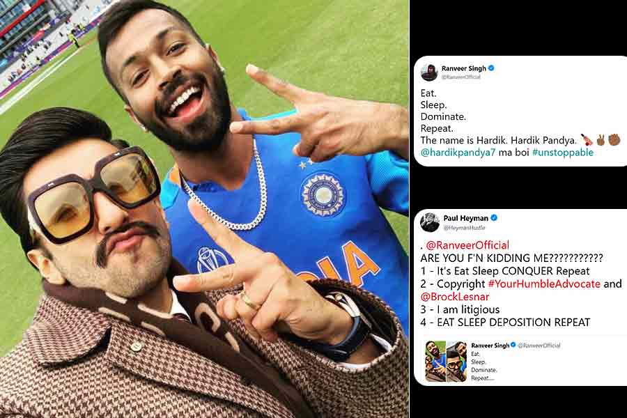 Twitter/@RanveerOfficial