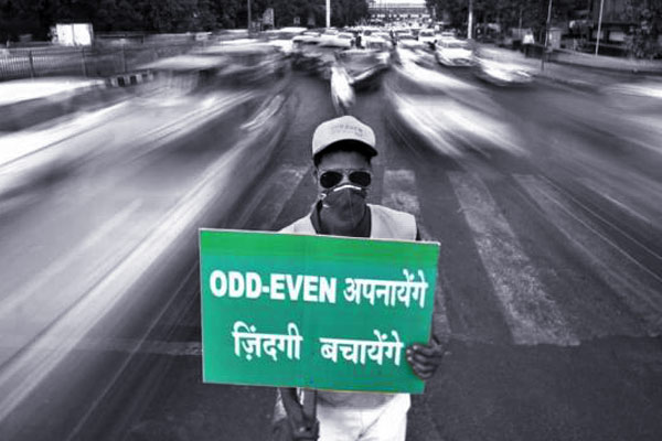 odd-even road rationing rule implemented due to poor air quality in Delhi odd-even road rationing rule implemented due to poor air quality in Delhi