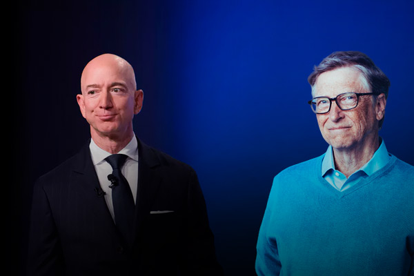 Bill Gates defeated Jeff Bezos to become world's richest man Bill Gates defeated Jeff Bezos to become world's richest man