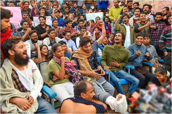 The students also demanded action against the Police The students also demanded action against the Police