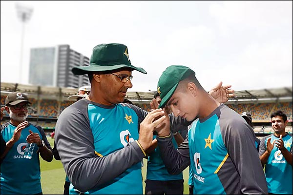 Pakistan's Naseem Shah, youngest to make a Test debut in Australia, got cap Pakistan's Naseem Shah, youngest to make a Test debut in Australia, got cap