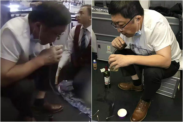 Doctor sucks passenger's urine for 37 minutes to save elderly Doctor sucks passenger's urine for 37 minutes to save elderly