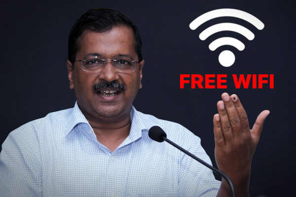 Kejriwal announced free wifi plan, 15GB data free every month Kejriwal announced free wifi plan, 15GB data free every month