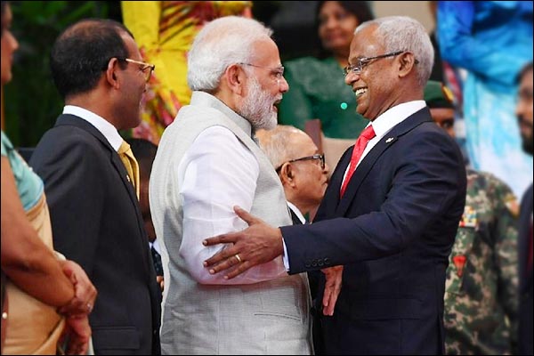 PM Modi gifts 'Made In India' KAAMIYAAB vessel to the Maldives PM Modi gifts 'Made In India' KAAMIYAAB vessel to the Maldives