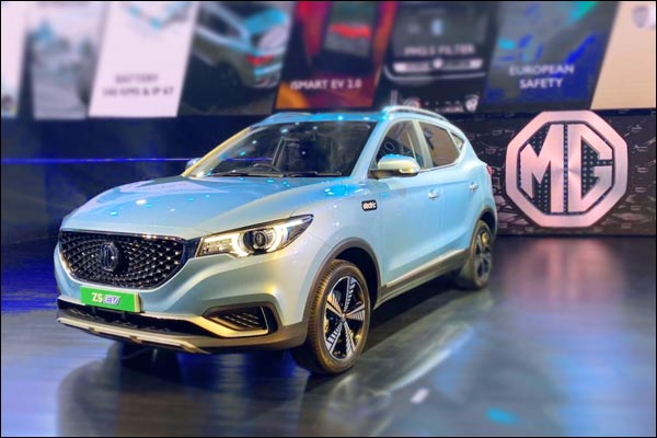 MG Motor India has unveiled its first electric SUV, MG ZS EV in India MG Motor India has unveiled its first electric SUV, MG ZS EV in India