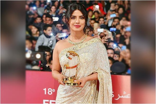 Priyanka Chopra honoured at Marrakech Film Festival for her contribution to cinema Priyanka Chopra honoured at Marrakech Film Festival for her contribution to cinema