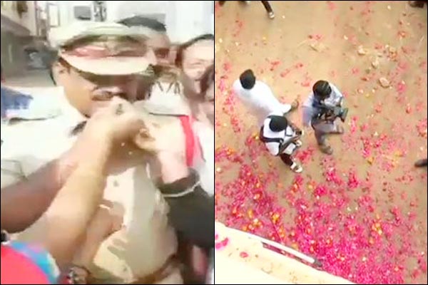 Nation rejoices over encounter of Hyderabad rape accused Nation rejoices over encounter of Hyderabad rape accused