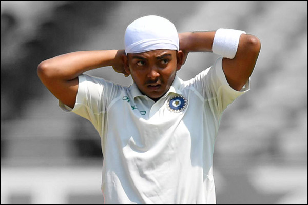 Prithvi Shaw returns strongly on ground after 8 months of ban Prithvi Shaw returns strongly on ground after 8 months of ban