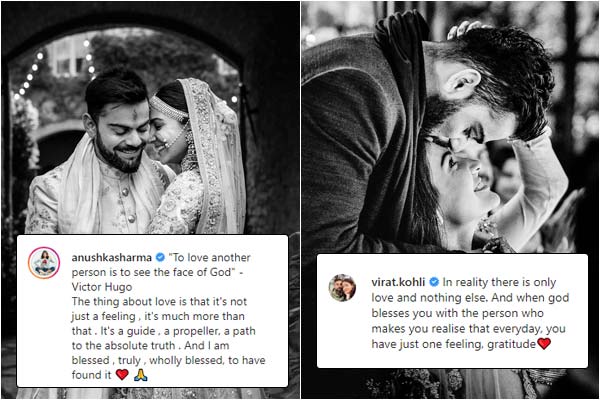 The two stars posted romantic monochrome pictures on their respective accounts The two stars posted romantic monochrome pictures on their respective accounts