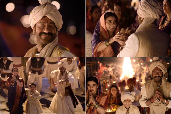 Tanhaji song Maay Bhavani Kajol Ajay Devgn celebrate Marathi folk traditions Tanhaji song Maay Bhavani Kajol Ajay Devgn celebrate Marathi folk traditions