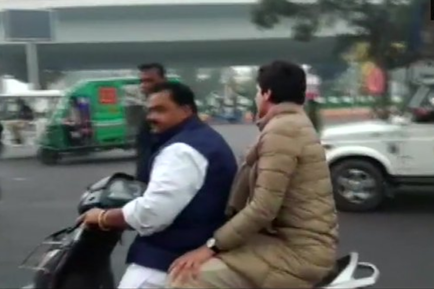 Will pay Rs 6,100 myself Owner of scooter which drove Prayanka Gandhi Will pay Rs 6,100 myself Owner of scooter which drove Prayanka Gandhi