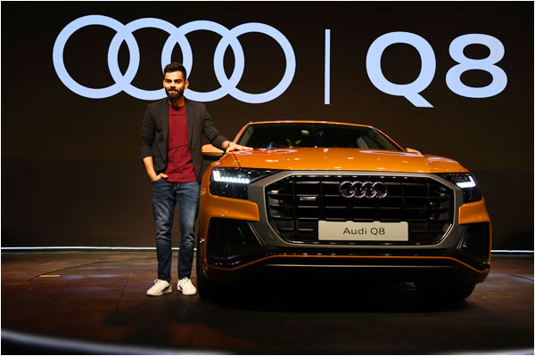 Virat Kohli becomes the first owner of Audi Q8 crossover SUV Virat Kohli becomes the first owner of Audi Q8 crossover SUV