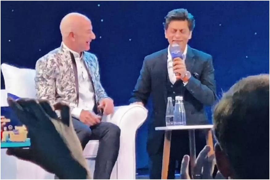 Shah Rukh Khan teaches Bollywood lessons to Jeff Bezos Shah Rukh Khan teaches Bollywood lessons to Jeff Bezos