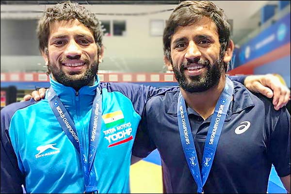 Bajrang Punia and Ravi Dahiya won gold Bajrang Punia and Ravi Dahiya won gold