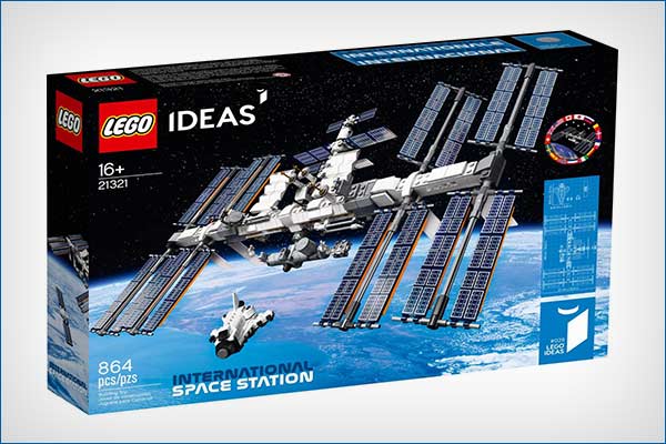 Lego made an International Space Station kit including Space Shuttle and robotic arm Lego made an International Space Station kit including Space Shuttle and robotic arm