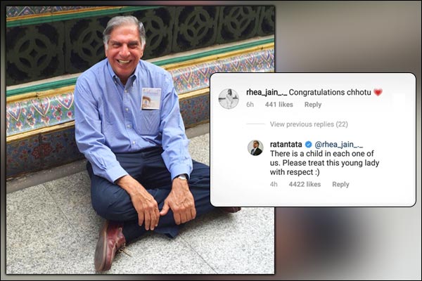 Ratan Tata gets called Chhotu on Instagram Ratan Tata gets called Chhotu on Instagram