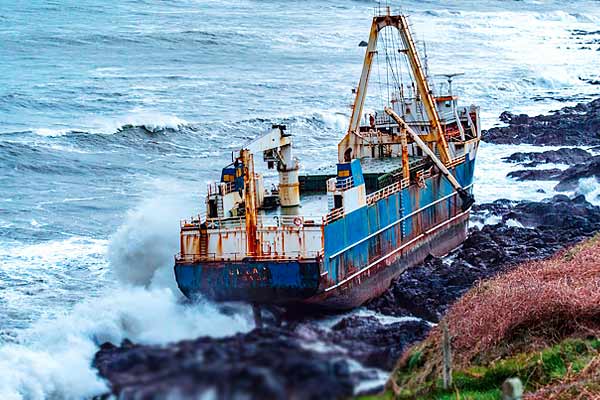 77-metre MV Alta washes ashore in Ireland after more than a year at sea 77-metre MV Alta washes ashore in Ireland after more than a year at sea