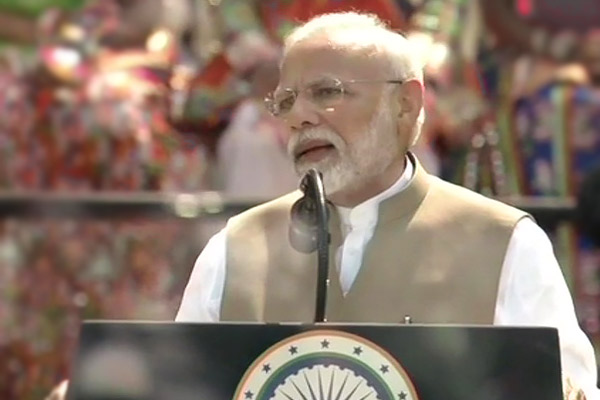 Not just the biggest stadium also biggest health scheme says PM Modi at Namaste Trump Not just the biggest stadium also biggest health scheme says PM Modi at Namaste Trump