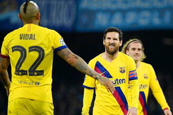 UEFA Champions League First leg match between Napoli-Barcelona drawn UEFA Champions League First leg match between Napoli-Barcelona drawn