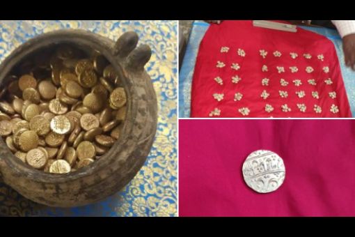 505 gold coins weighing 1.7 kg found in a temple in Tamil Nadu 505 gold coins weighing 1.7 kg found in a temple in Tamil Nadu