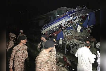 At least 20 killed as train hits but at unmanned railway crossing in Sindh At least 20 killed as train hits but at unmanned railway crossing in Sindh