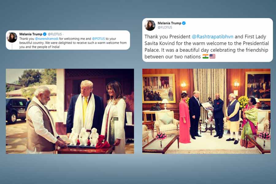 Melania Trump thanks President Kovind PM Modi for warm welcome during India visit Melania Trump thanks President Kovind PM Modi for warm welcome during India visit
