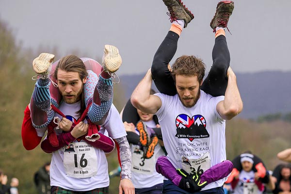 UK Wife Carrying Race the craziest thing you will see today UK Wife Carrying Race the craziest thing you will see today