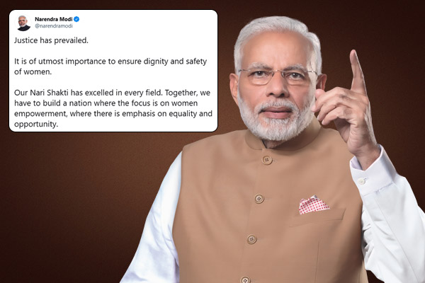 PM Modi tweets Justice has prevailed PM Modi tweets Justice has prevailed