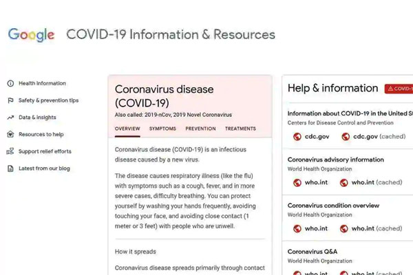 Coronavirus Information Website Google new website launched offers all the latest info on Covid 19 Coronavirus Information Website Google new website launched offers all the latest info on Covid 19