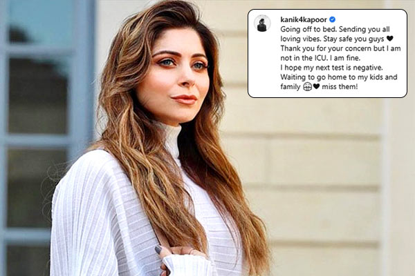 'I am not in ICU Coronavirus positive Kanika Kapoor informs her fans 'I am not in ICU Coronavirus positive Kanika Kapoor informs her fans