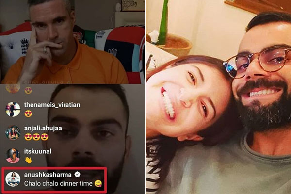 Anushka trolls Virat Kohli during Instagram Live session with Pietersen Anushka trolls Virat Kohli during Instagram Live session with Pietersen