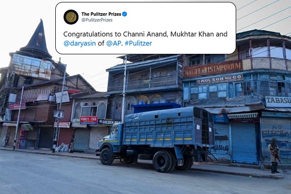 Three Indian photographers awarded Pulitzer Prize for showing the world happenings in Kashmir in 201 Three Indian photographers awarded Pulitzer Prize for showing the world happenings in Kashmir in 201