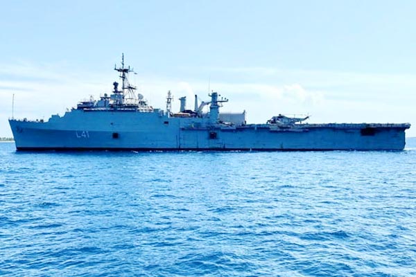 Indians board INS Jalashwa to return to home and Indians board INS Jalashwa to return to home and