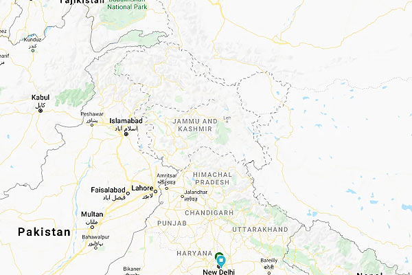 Days after IMD includes PoK in weather forecast now Google shows J&K map without LOC and LAC Days after IMD includes PoK in weather forecast now Google shows J&K map without LOC and LAC