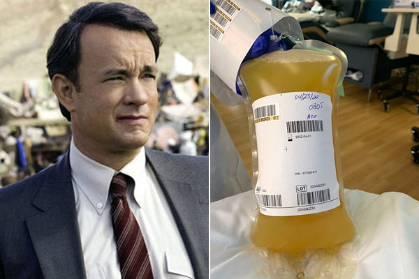 Tom Hanks donates more plasma for medical research of coronavirus COVID-19 vaccine Tom Hanks donates more plasma for medical research of coronavirus COVID-19 vaccine