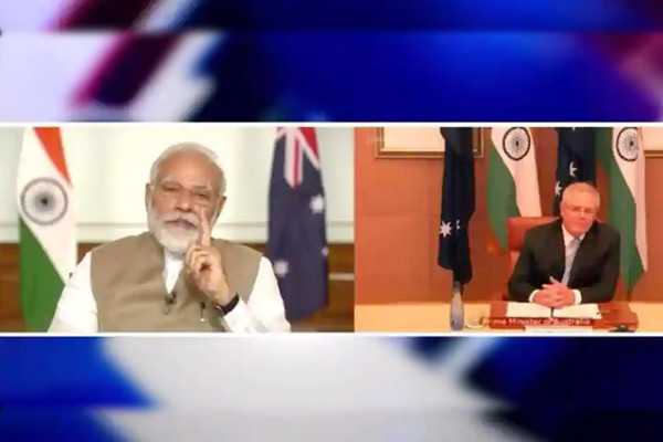 Our ties are deep with shared values PM Modi holds talk with Australian PM during virtual summit Our ties are deep with shared values PM Modi holds talk with Australian PM during virtual summit