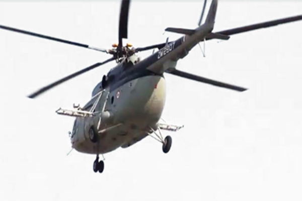 Indigenous airborne locust control system on Mi-17 helicopter Indigenous airborne locust control system on Mi-17 helicopter