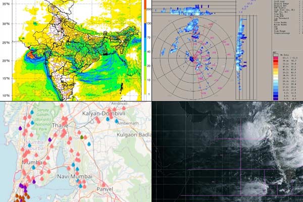 Heavy rains in Mumbai and surrounding areas in last 24 hours life disrupted Heavy rains in Mumbai and surrounding areas in last 24 hours life disrupted