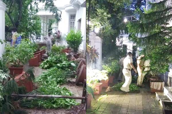 Unknown people vandalized Baba Saheb Ambedkar home in Mumbai Unknown people vandalized Baba Saheb Ambedkar home in Mumbai