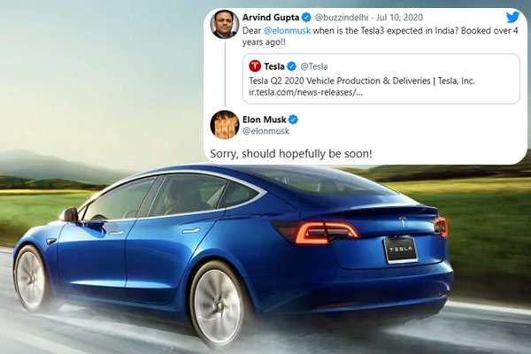 Elon Musk says Tesla Model 3 may launch in India soon Elon Musk says Tesla Model 3 may launch in India soon