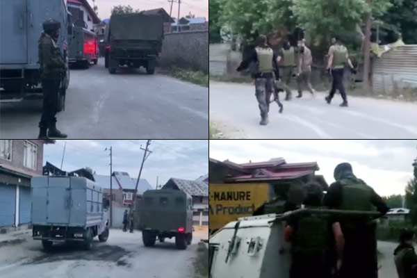 Encounter between security forces-terrorists in Sopore a terrorist pile up encounter continues Encounter between security forces-terrorists in Sopore a terrorist pile up encounter continues