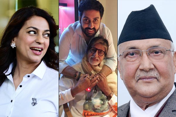 Nepali PM tweet to Bachchan family Juhi stuck by tweet troll now happening Nepali PM tweet to Bachchan family Juhi stuck by tweet troll now happening