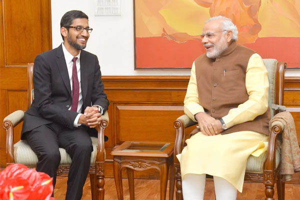 Google to invest Rs 75,000 crore in India under India Digitization Fund Pichai holds talks with PM M Google to invest Rs 75,000 crore in India under India Digitization Fund Pichai holds talks with PM M