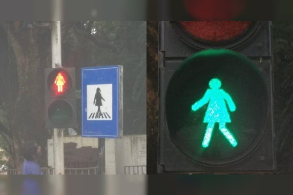 Dadar area now has female figures on traffic lights and sign boards Aditya Thackeray lauds BMC move Dadar area now has female figures on traffic lights and sign boards Aditya Thackeray lauds BMC move