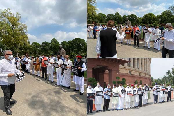 Opposition parties stage joint protest Opposition parties stage joint protest